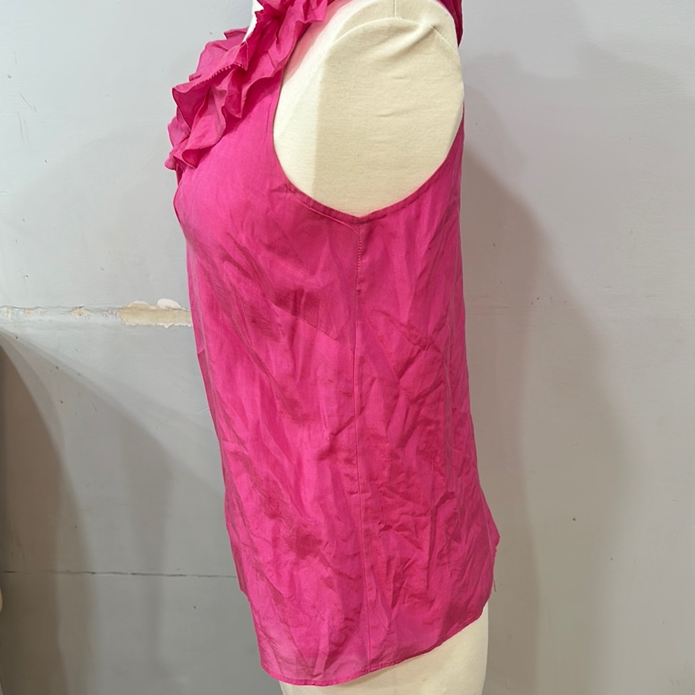Pink Ruffled Sleeveless Top - Picture 5 of 7